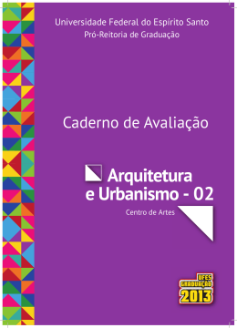 Arquitetura e Urbanismo - Graduação - UFES