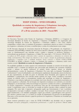XXXIV ENSEA - ABEA &ndash; Associa&ccedil;&atilde;o Brasileira de Ensino de