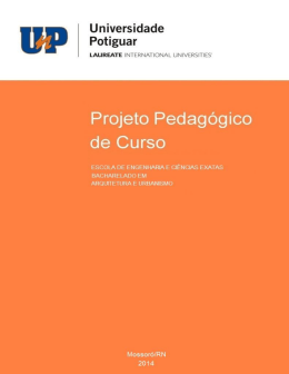 Arquitetura e Urbanismo &ndash; Mossor&oacute; 2014