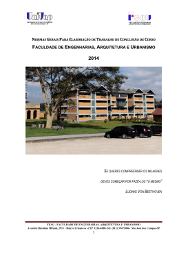 faculdade de engenharias , arquitetura e urbanismo