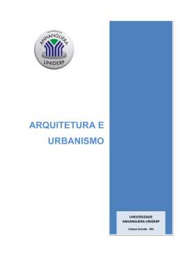 Arquitetura e Urbanismo - Universidade Anhanguera