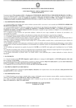 CONSELHO DE ARQUITETURA E URBANISMO DO BRASIL