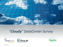 “Cloudy” DataCenter Survey - EuroCloud Portugal / Associação