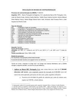 divulga&ccedil;&atilde;o de decis&atilde;o de contra-ordena&ccedil;&atilde;o