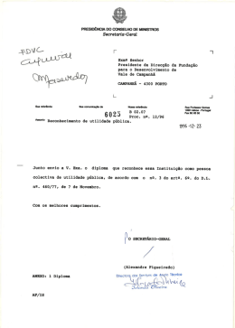 Reconhecimento de Utilidade Pública