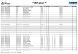 Resultado final Vestibular 2014/1 Cederj