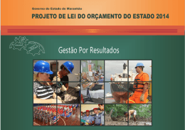 Projeto de Lei Or&ccedil;ament&aacute;ria Anual de 2014 - Seplan