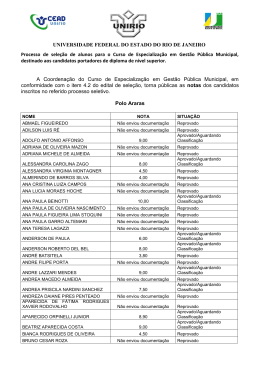 GPM - Divulga&ccedil;&atilde;o de Notas - 2013