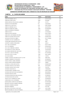 13 ITAPECURU-MIRIM CAMPUS: -