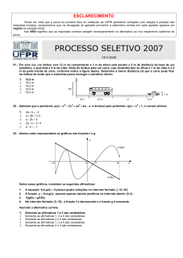 PROCESSO SELETIVO 2007 - NC