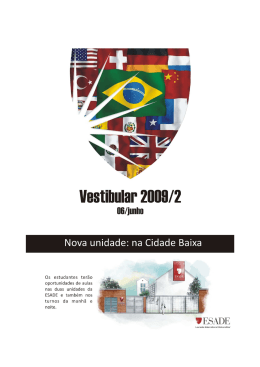 Prova A vestibular 2009-2 GABARITO COMENTADO