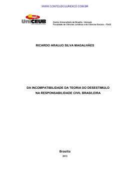 RICARDO ARAUJO SILVA MAGALH&Atilde;ES DA INCOMPATIBILIDADE