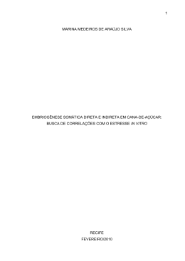 1 MARINA MEDEIROS DE ARA&Uacute;JO SILVA EMBRIOG&Ecirc;NESE