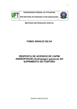 F&Aacute;BIO ARA&Uacute;JO SILVA RESPOSTA DE ACESSOS DE CAPIM