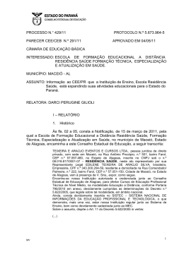 PROCESSO N - Conselho Estadual de Educa&ccedil;&atilde;o