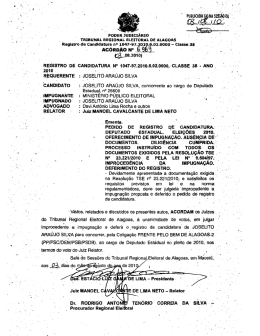 AGORDAO IPM ` .. . . ` - Tribunal Regional Eleitoral de Alagoas