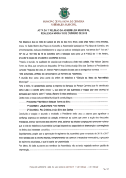 município de vila nova de cerveira assembleia municipal acta da 1