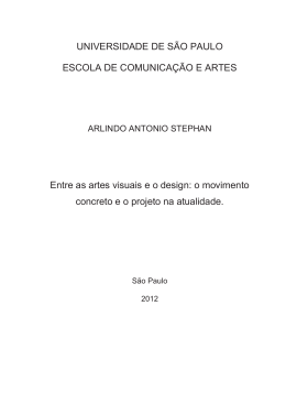 Entre as artes visuais e o design: o movimento concreto e o projeto