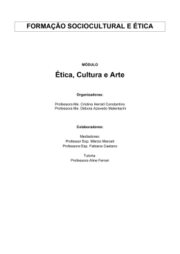 Ética, Cultura e Arte