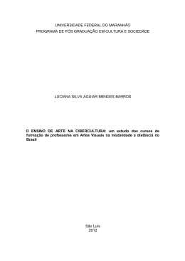 O ENSINO DE ARTE NA CIBERCULTURA