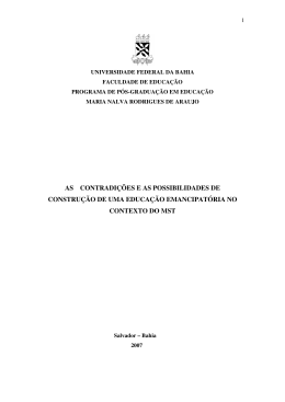 Arquivo em PDF - Dados e textos sobre a Luta pela Terra e a