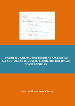 FREIRE E O DESAFIO DAS DIVERSAS FACETAS - EDUFRO