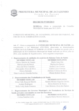 Decreto n. 105 de 2015