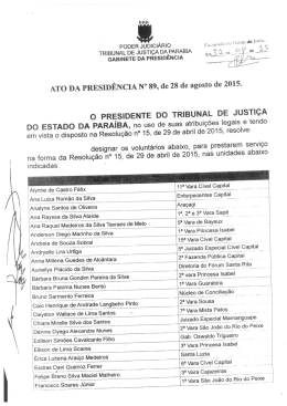 089.2015 - Tribunal de Justi&ccedil;a da Para&iacute;ba