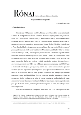 77 As quatro idades da poesia Adriano Scandolara 1. Nota