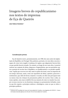 Imagens breves do republicanismo nos textos de imprensa de E&ccedil;a