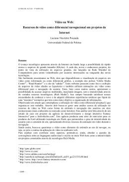 V&iacute;deo na Web: Recursos de v&iacute;deo como diferencial