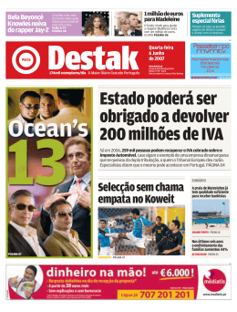 Estadopoder&aacute;ser obrigadoadevolver 200milh&otilde;esdeIVA