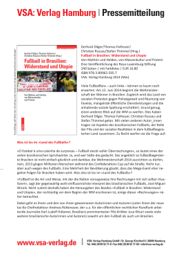 VSA: Verlag Hamburg |Pressemitteilung |