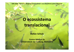O ecossistema translacional translacional