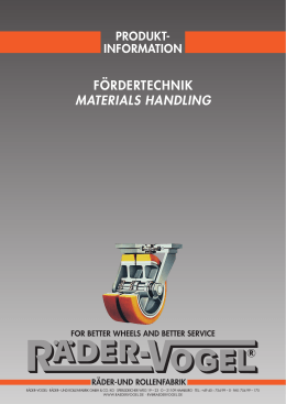 Product Information Materials Handling February 2012