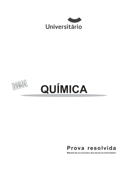 Qu&iacute;mica - PasseNaUFRGS