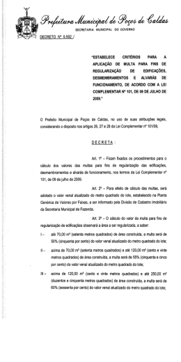 sEcRETARIA MUNICIPAL Do GOVERNO DECRETO N° 9.592 /