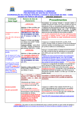 Folder Informações Licenças em Saúde DPS-CASQ