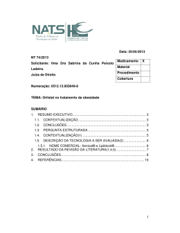 Orlistate no tratamento da obesidade