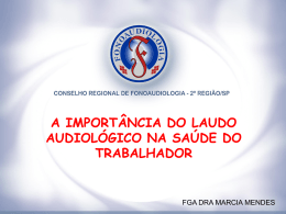 Apresenta&ccedil;&atilde;o - Conselho Regional de Fonoaudiologia