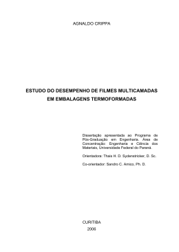 Estudo do desempenho de filmes multicamadas em