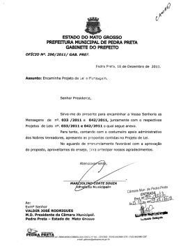 Projeto de Lei 042