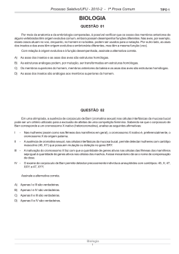 biologia - Diretoria de Processos Seletivos