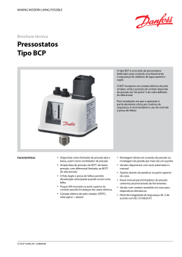 Pressostatos Tipo BCP