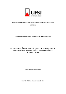 incorpora&ccedil;&atilde;o de part&iacute;culas de poliestireno expandido e