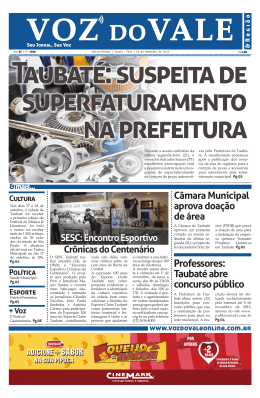Professores: Taubat&eacute; abre concurso p&uacute;blico