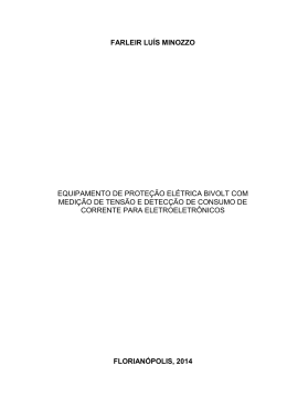 Equipamento de Proteção Elétrica Bivolt com Medição