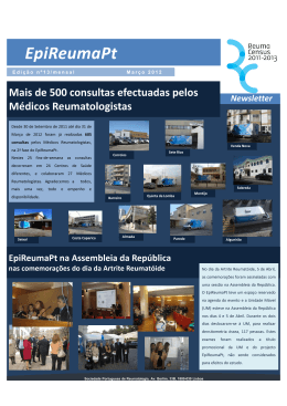 Nº 13, Mar  o 2012 - Sociedade Portuguesa de Reumatologia