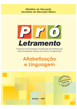 fasc&Atilde;culo 1 - novo - Minist&eacute;rio da Educa&ccedil;&atilde;o