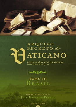 ARQUIVO SECRETO VATICANO - TOMO III